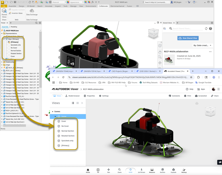 TÌM HIỂU VỀ TÍNH NĂNG SHARED VIEWS TRONG  AUTODESK INVENTOR PROFESSIONAL